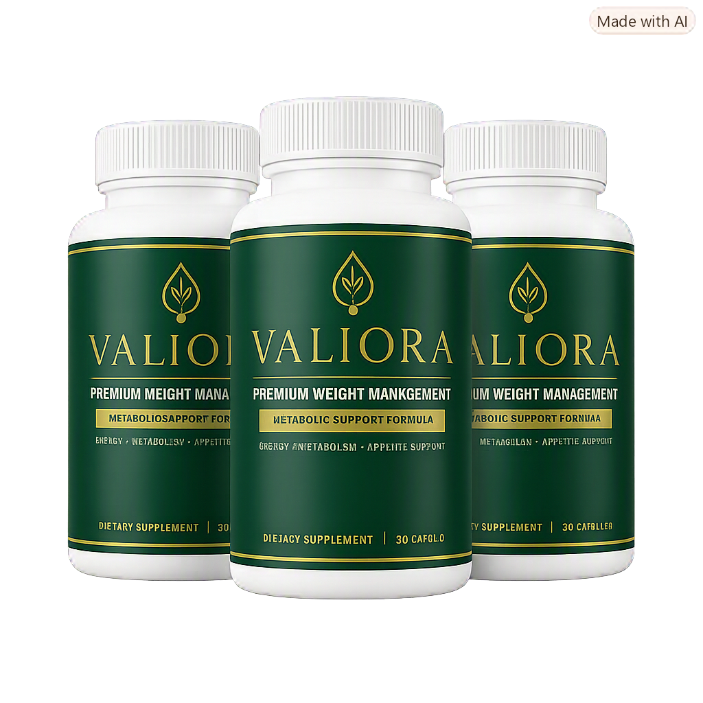 Valiora premium weight management supplement — three bottle package